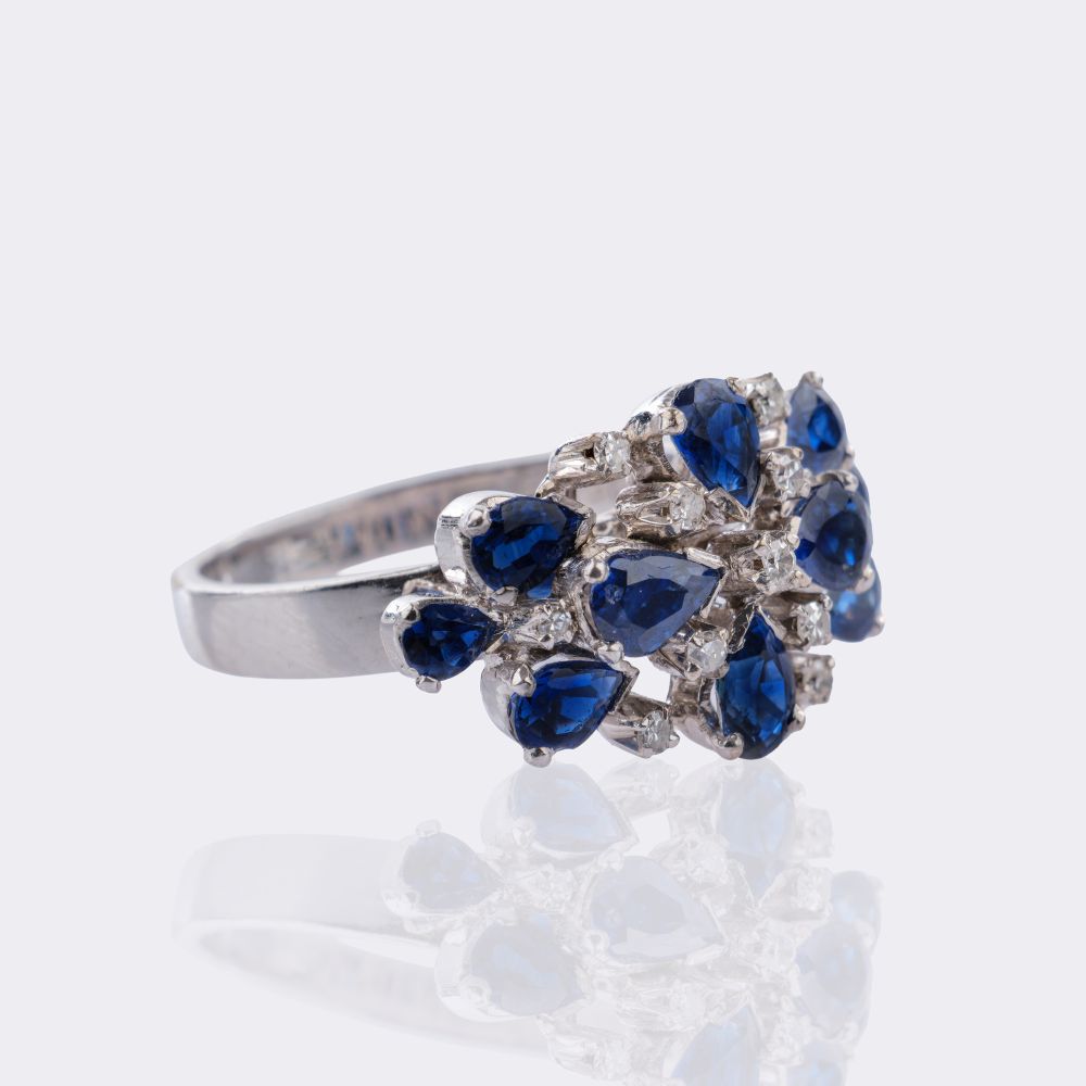 Saphir Diamant Ring - Bild 2