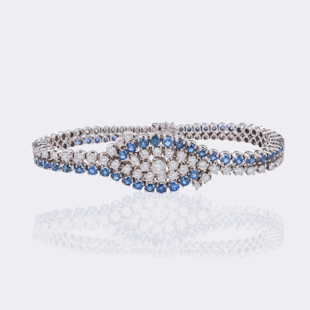 Vintage Saphir Brillant Armband