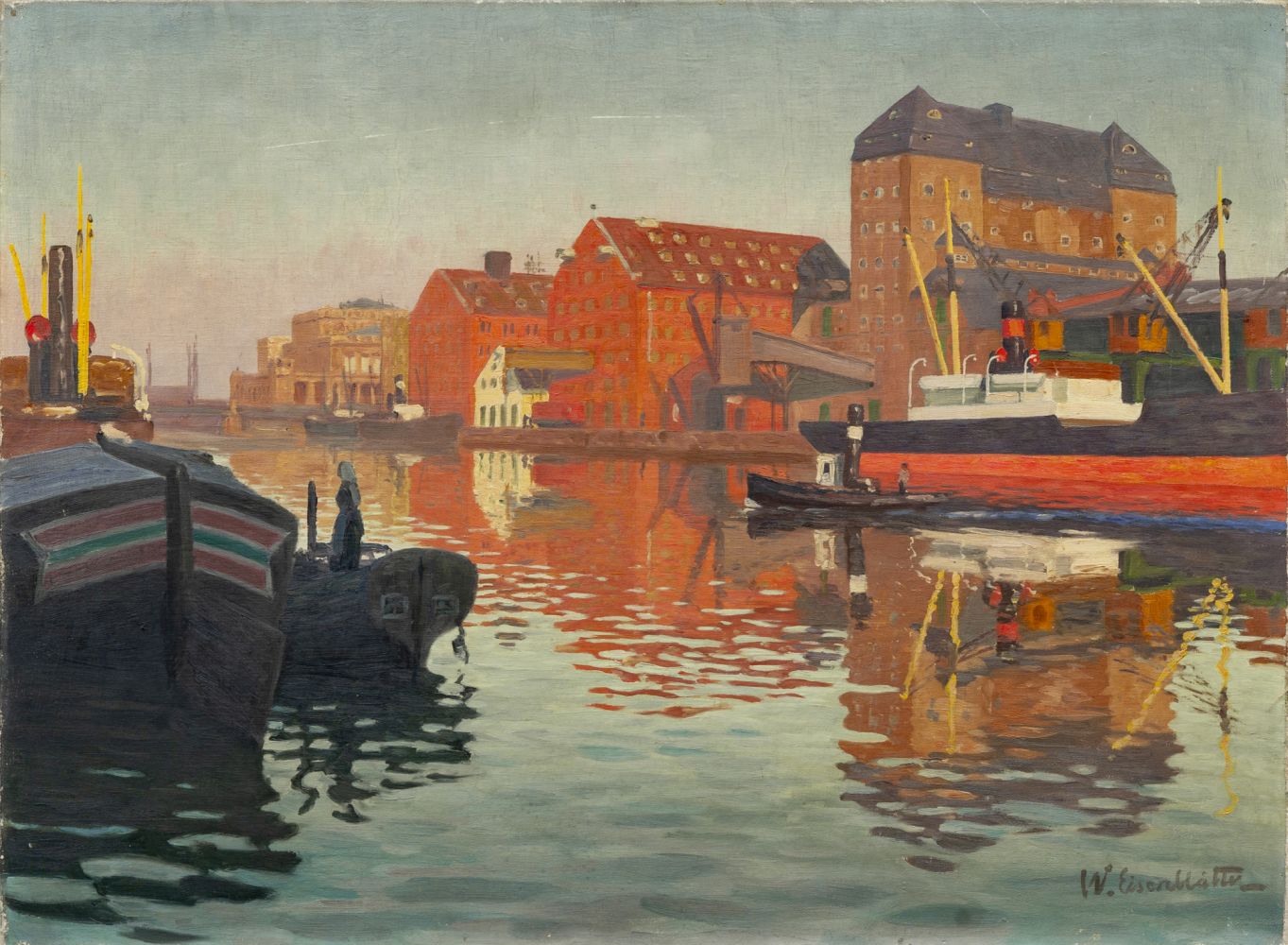 Königsberg - Pregel mit Speichern in der Abendsonne