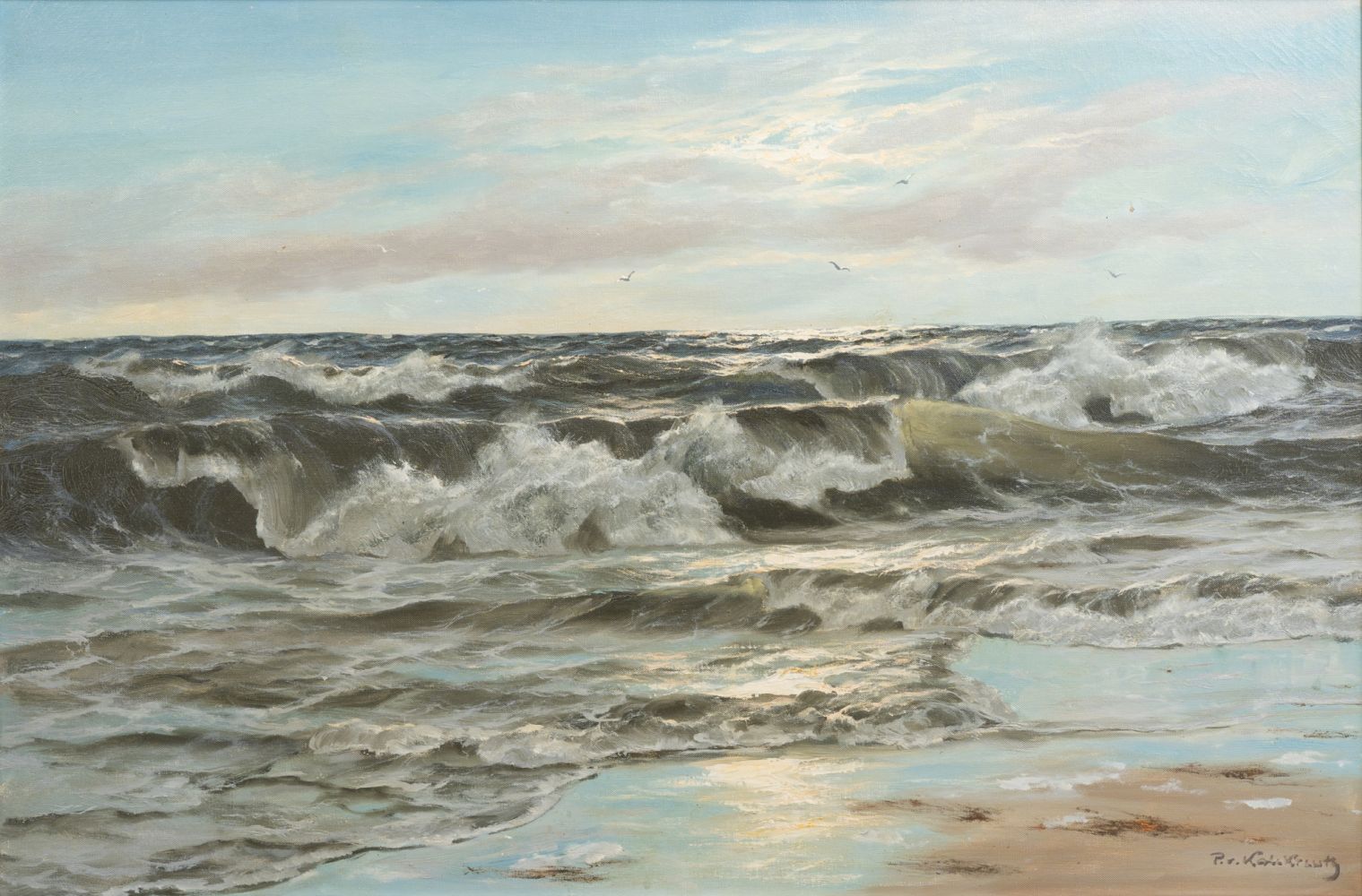 Sonne über der Brandung