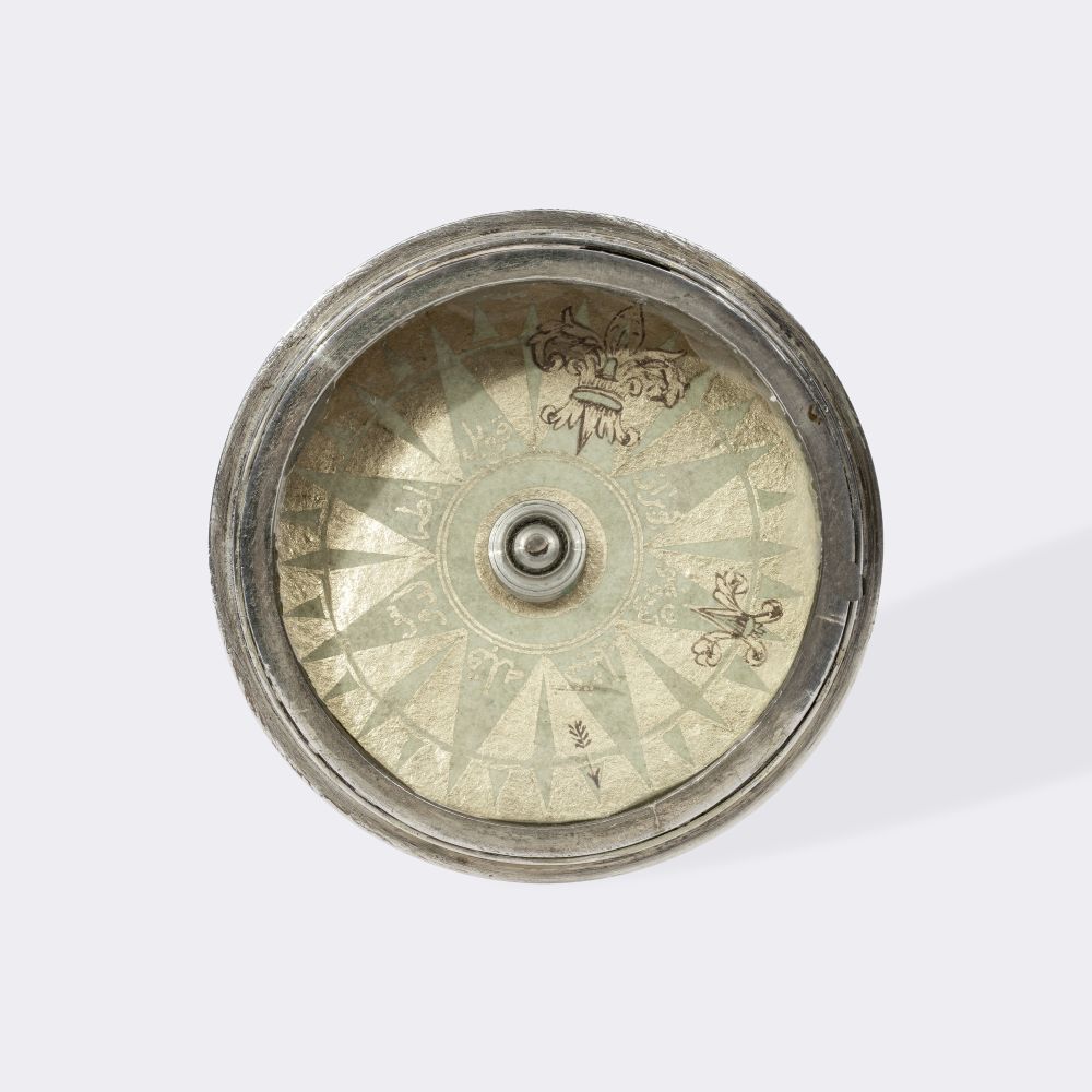 Reise-Silberkompass in Etui - Bild 2