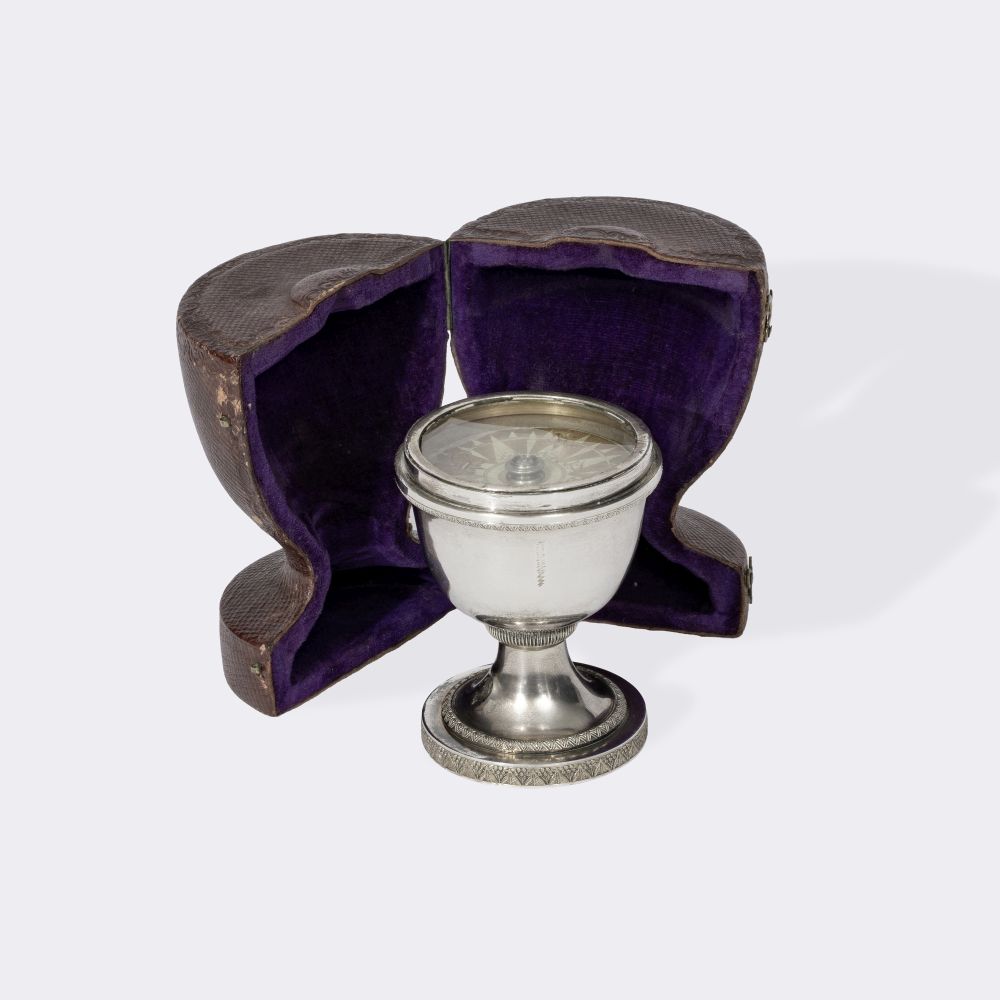 Reise-Silberkompass in Etui - Bild 3