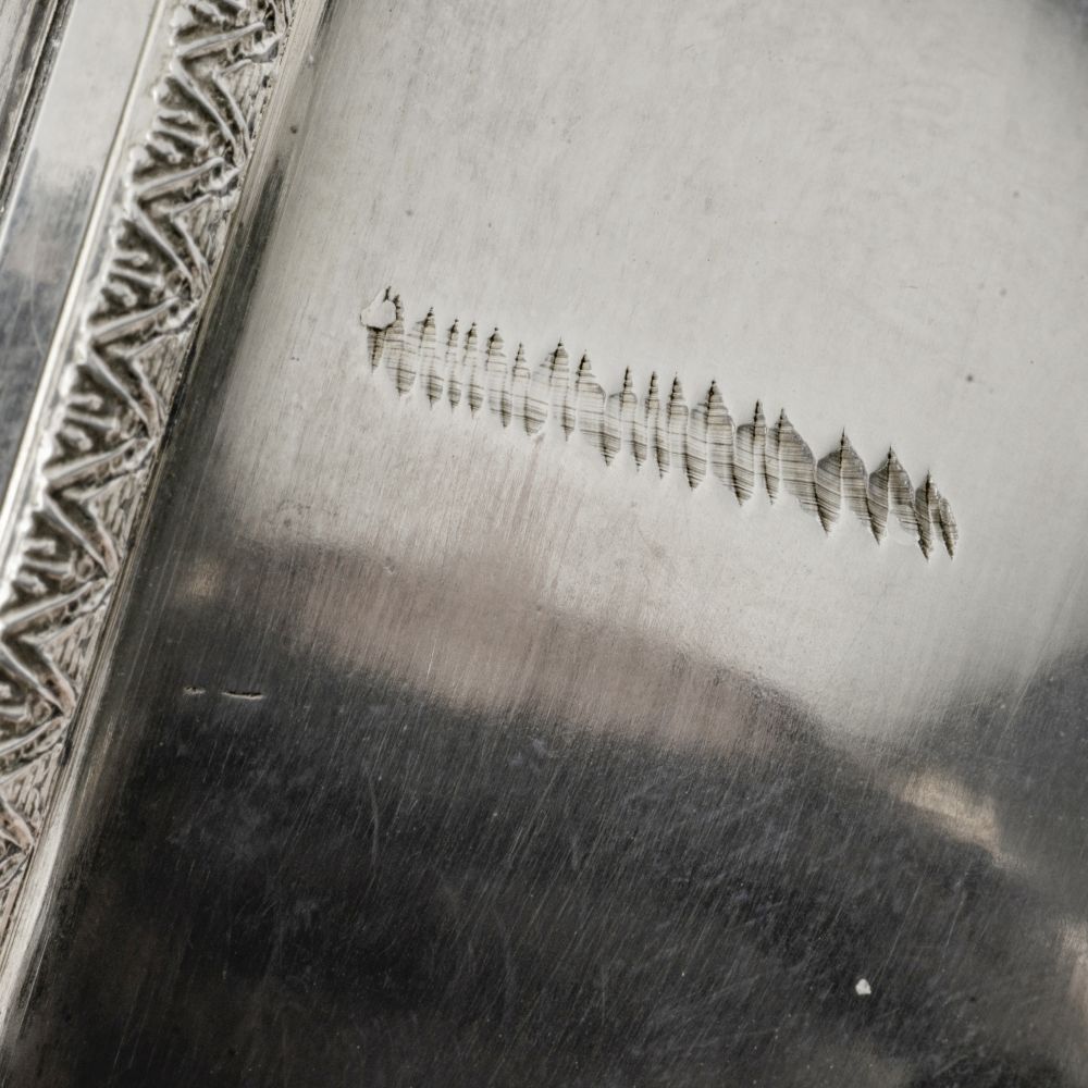 Reise-Silberkompass in Etui - Bild 4