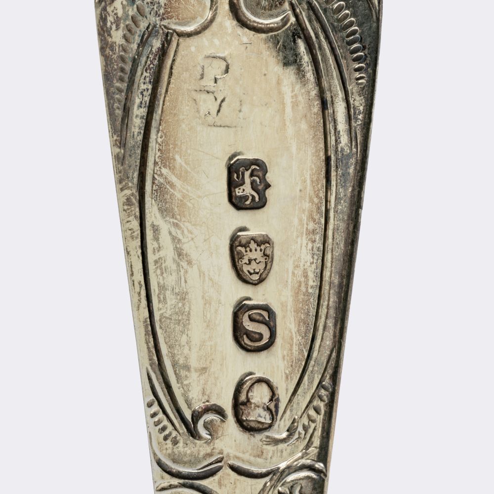 Satz von 3 George IV Früchtelöffel - Bild 4