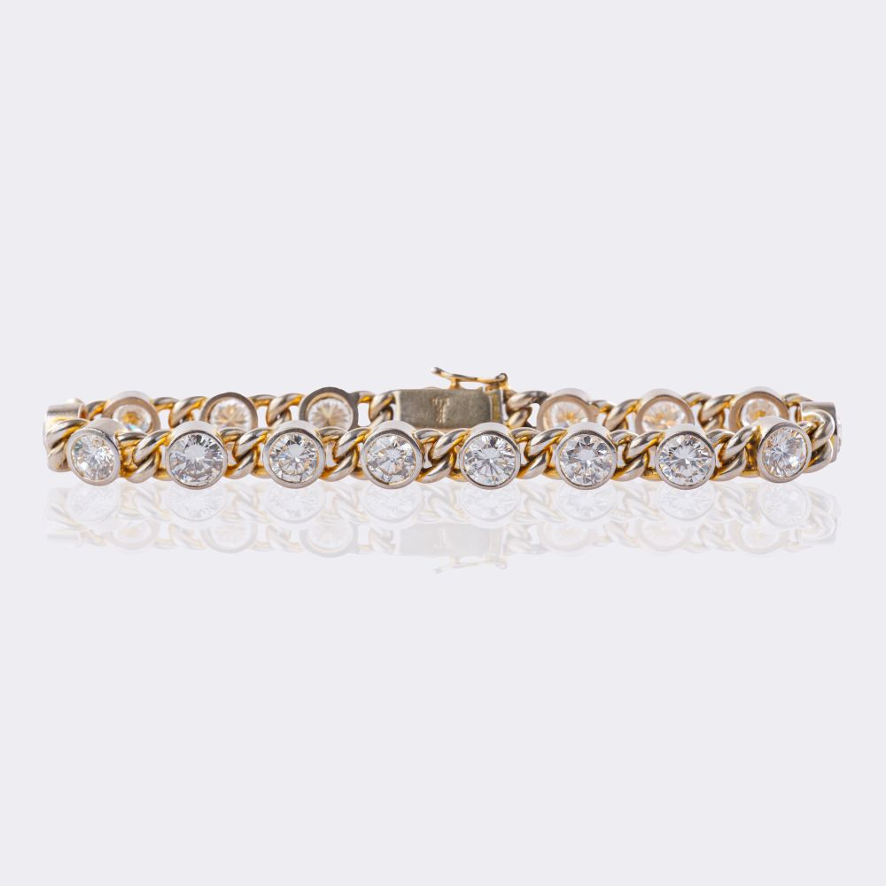 Higharat Diamond Curb Chain Bracelet