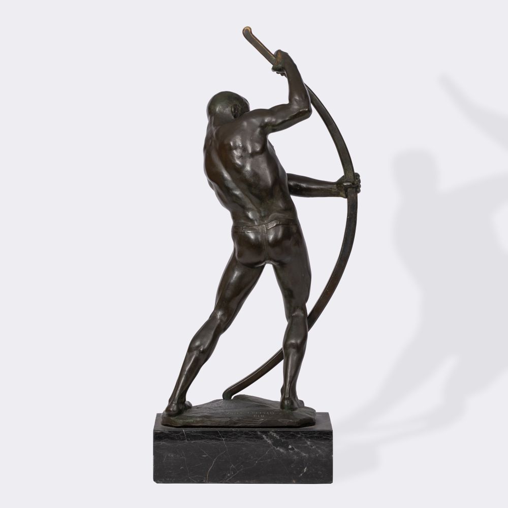 Imposante große Figur 'Bogenspanner' - Bild 3