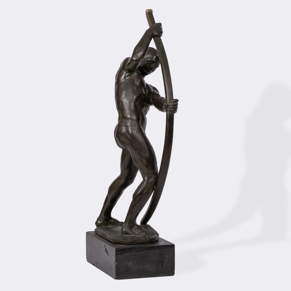 Imposante große Figur 'Bogenspanner' - Bild 4