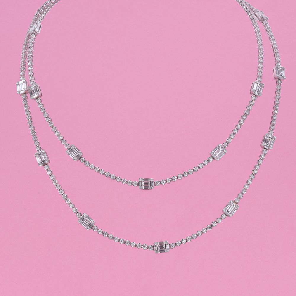 Feines Diamant Sautoir - Bild 2