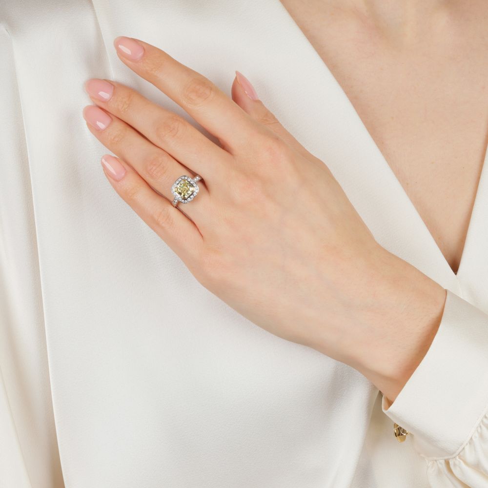 Fancy Diamant Ring - Bild 5