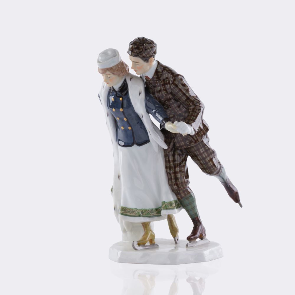 Paar beim Schlittschuhlaufen