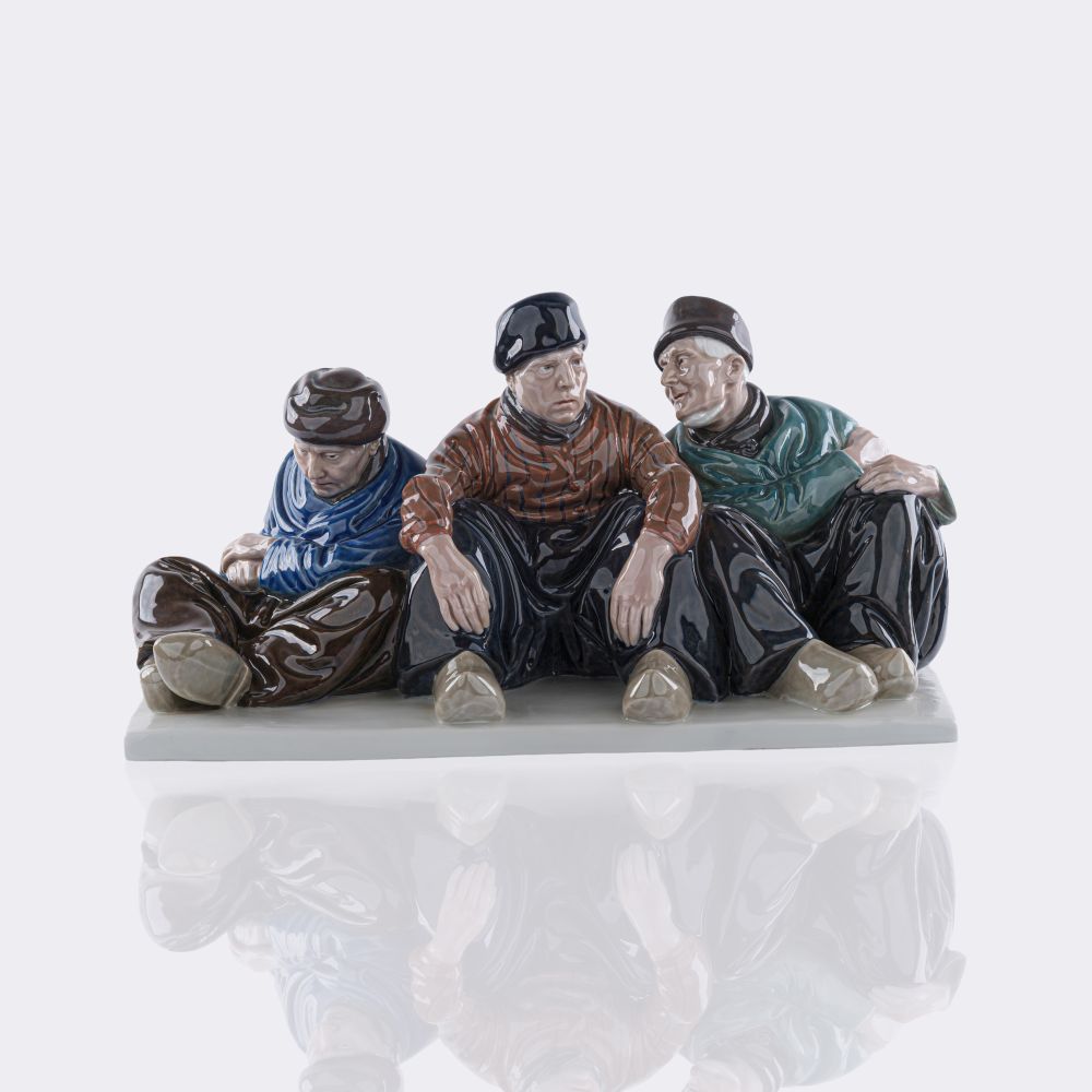 Große Gruppe 'Drei alte Volendamer Fischer'