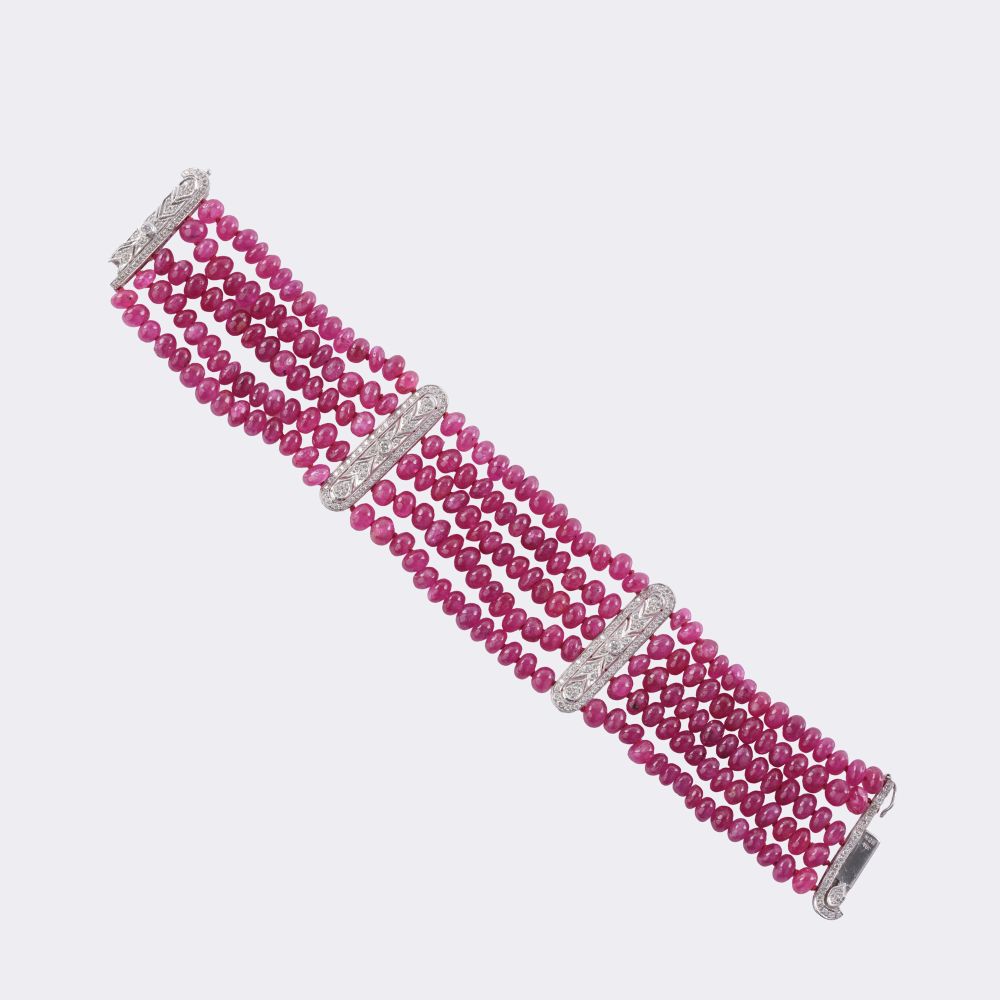 Rubin Brillant Armband - Bild 3
