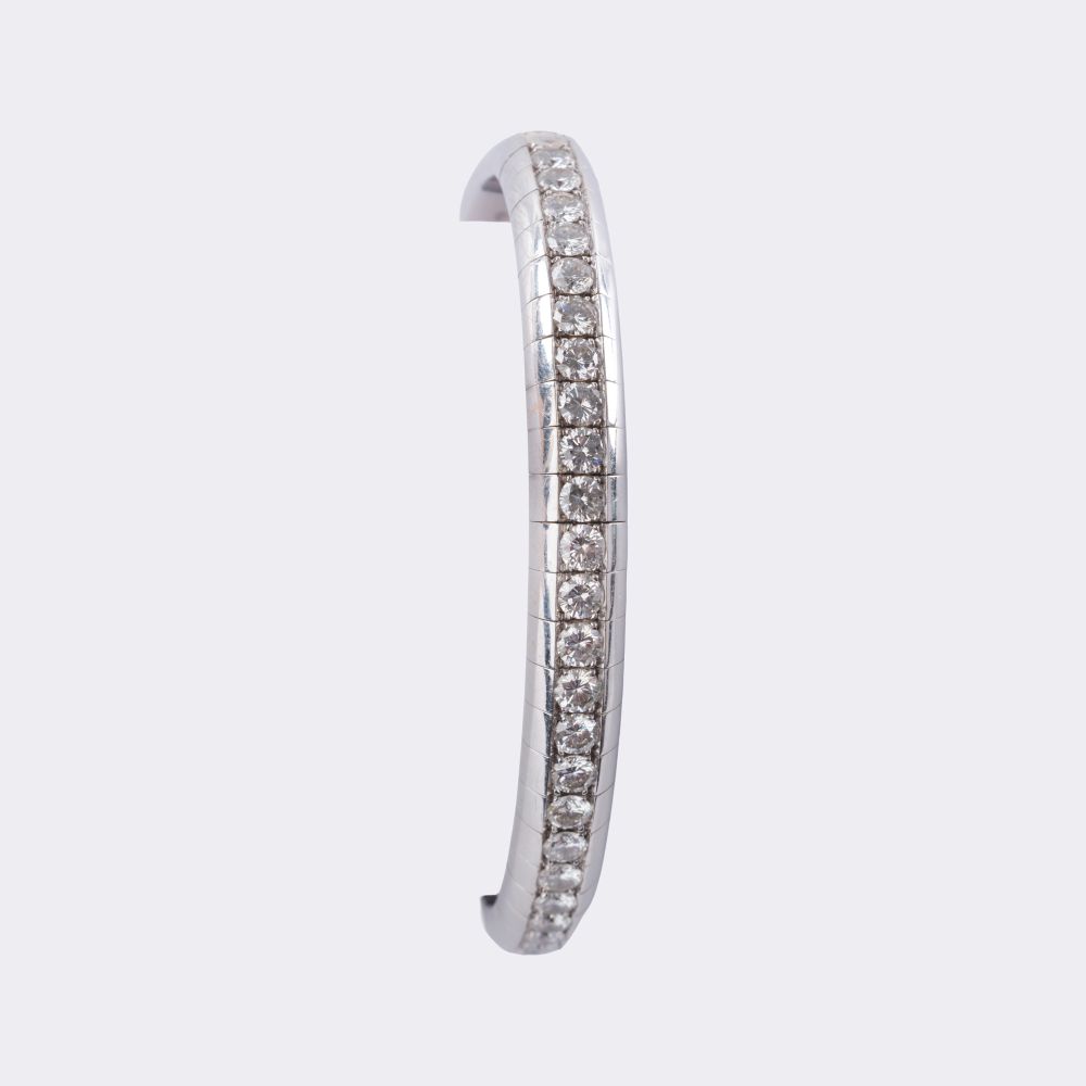 Diamond Bangle Bracelet - image 2