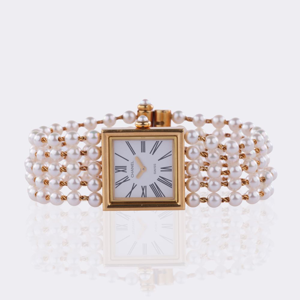 Damen-Armbanduhr mit Perlen 'Mademoiselle' - Bild 4