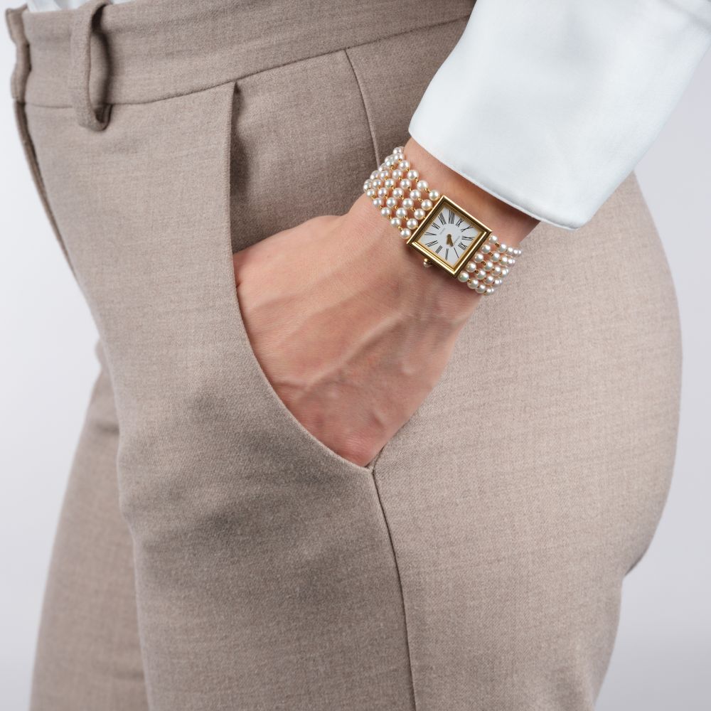 Damen-Armbanduhr mit Perlen 'Mademoiselle' - Bild 8