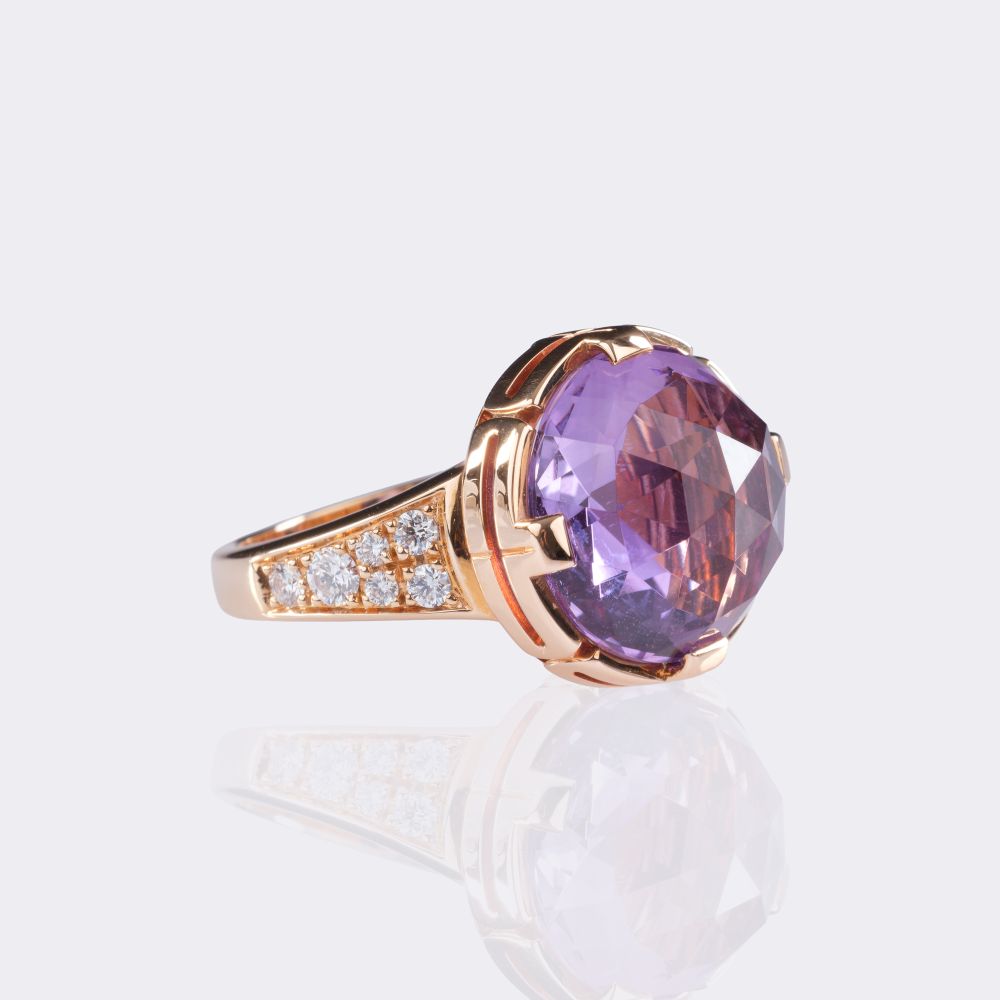 Amethyst Brillant Ring 'Parentesi' - Bild 2