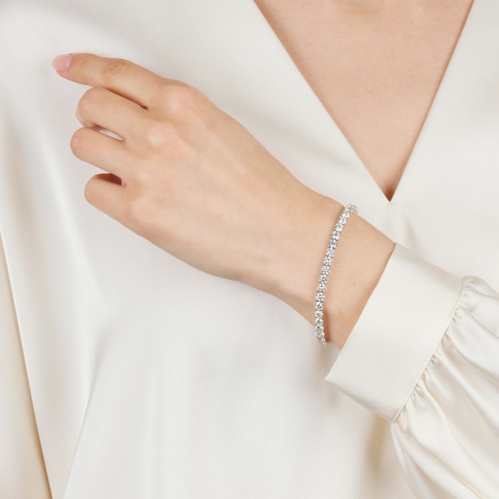 Hochkarätiges Tennisarmband - Bild 5