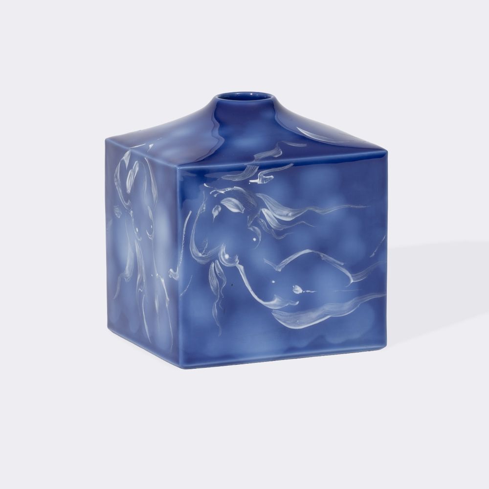 Unikat-Vase 'Vier weibliche Akte'