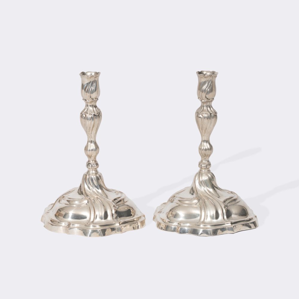 Paar Augsburger Rokoko-Leuchter