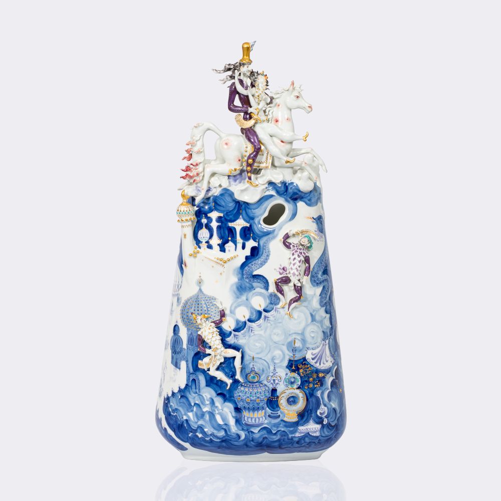 Außergewöhnliche große Vase 'Tausendundeine Nacht'