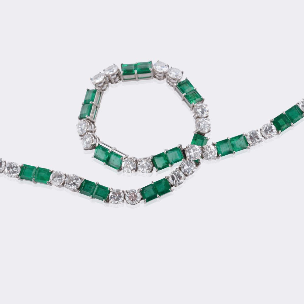 Smaragd Brillant Armband - Bild 3