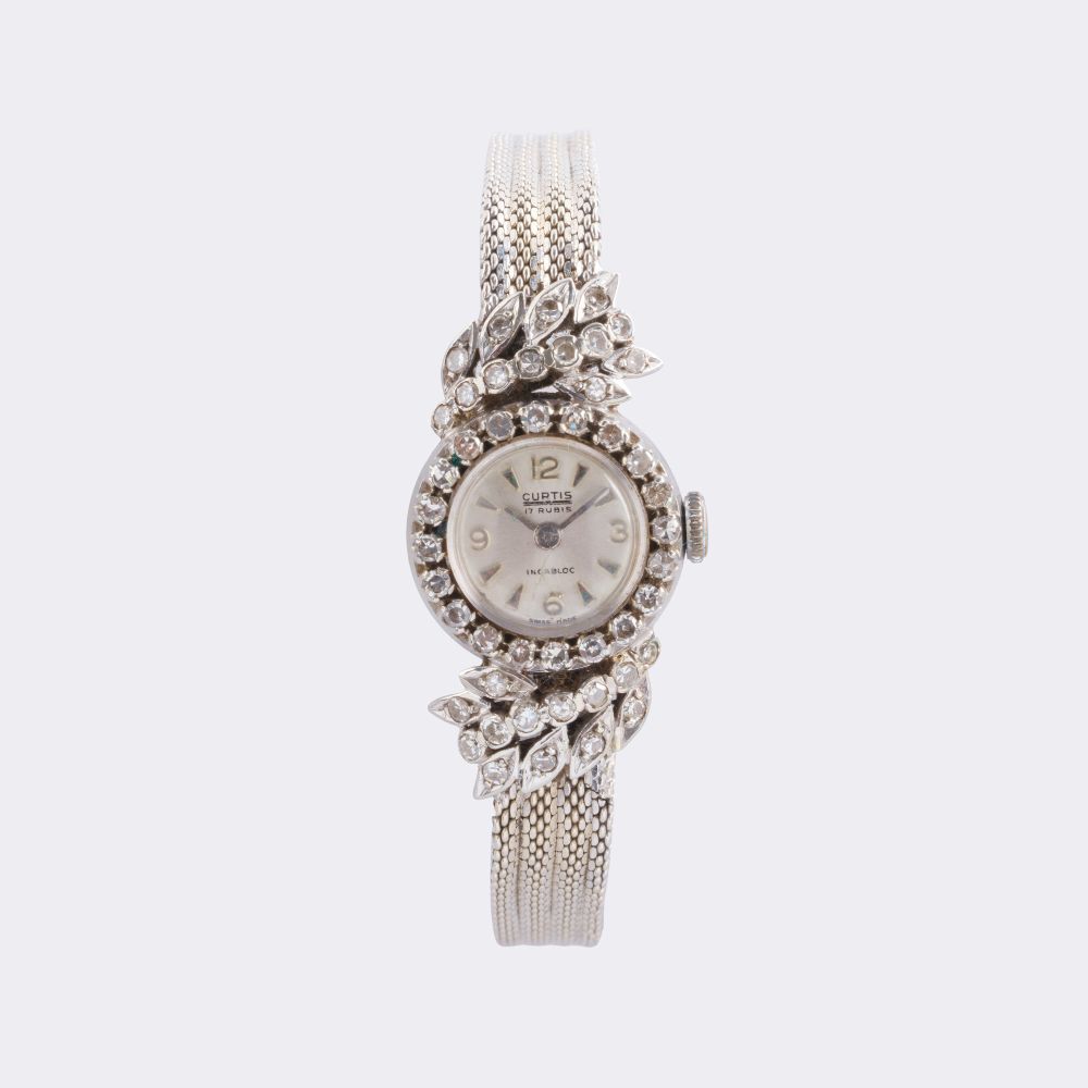 Damen-Armbanduhr mit Diamanten