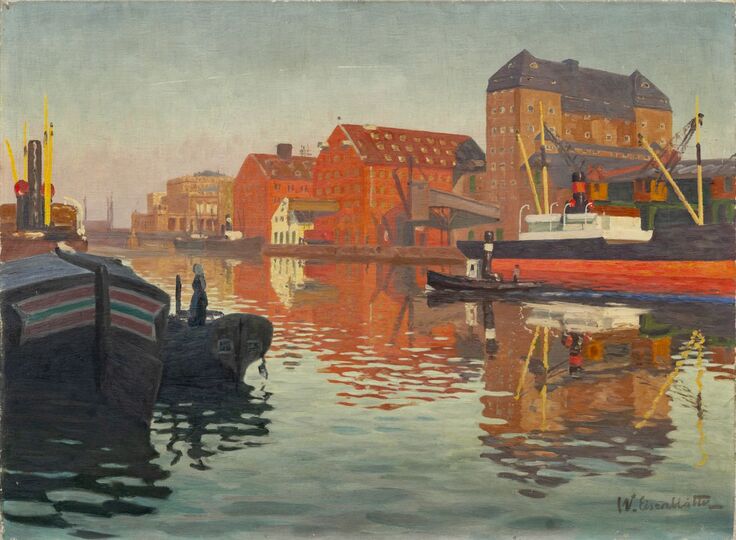 Königsberg - Pregel mit Speichern in der Abendsonne