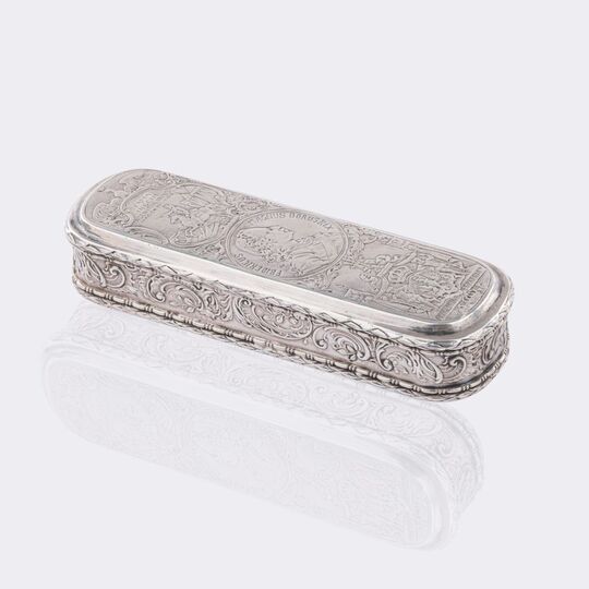 Tabatière auf die Schlacht bei Minden am 1. August 1759