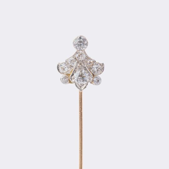  Krawattennadel mit Altschliffdiamant