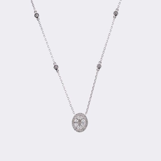 Diamant Anhänger am Kette