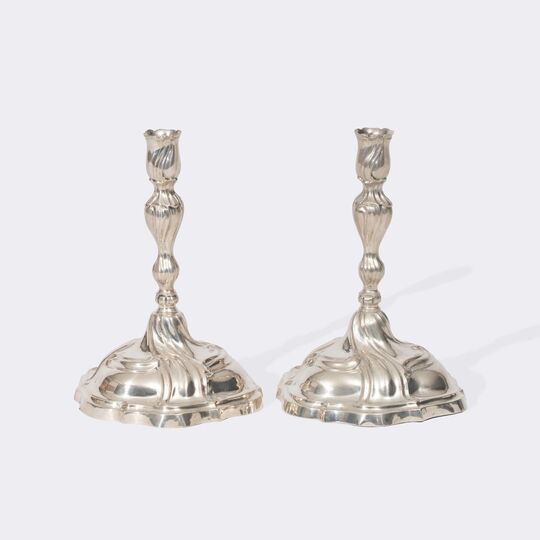 Paar Augsburger Rokoko-Leuchter