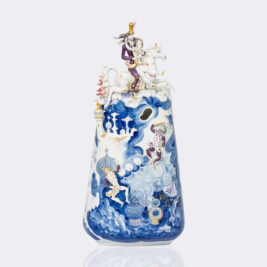 Außergewöhnliche große Vase 'Tausendundeine Nacht'