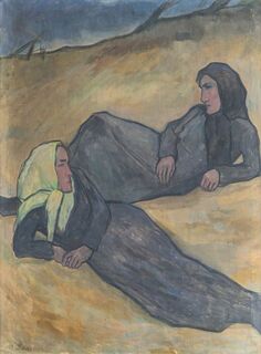 Fischerfrauen am Strand