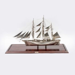 Großes Schiffsmodell der 'Cutty Sark'
