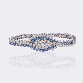 Vintage Saphir Brillant Armband