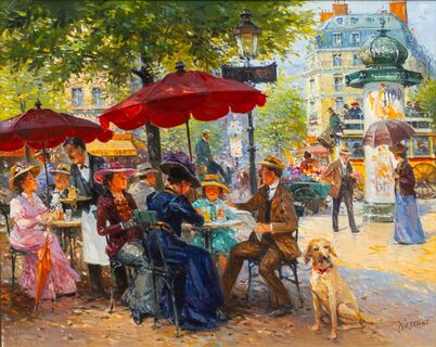 Straßencafé am Boulevard