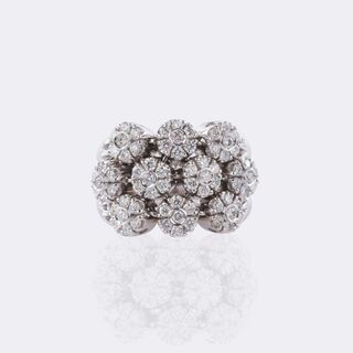 Brillant Ring mit Blüten