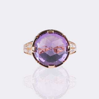 Amethyst Brillant Ring 'Parentesi'