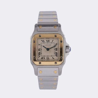 Damen-Armbanduhr 'Santos de Cartier Galbée'