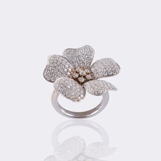 Brillant Cocktailring 'Camélia'