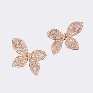 Paar Papillon Ohrringe mit Brillant-Besatz