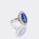 Tansanit Ring mit Brillant-Besatz - Bild 2