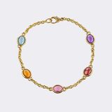 Armband mit Farbedelsteinen - Bild 1