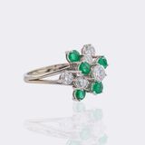 Smaragd Brillant Ring - Bild 2