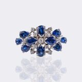 Saphir Diamant Ring - Bild 1