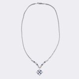 Vintage Saphir Diamant Collier - Bild 3