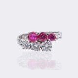 Rubin Brillant Ring - Bild 1