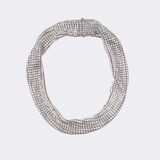 Ikonisches Weißgold-Set 'Pharao' mit Collier, Armband, Brosche und Ring - Bild 1