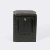 Sehr seltene Mahagoni Reiseuhr mit Viertelstundenschlag und Weckerfunktion im Reisekoffer - Bild 2