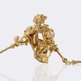 Künstlerisches Gold Collier mit Anhänger 'Madonna de Port Lligat' - Bild 1